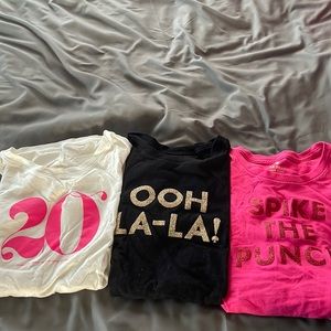 3 pack Kate spade shirt xs- great condition